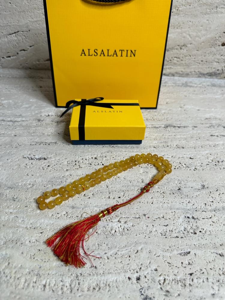 سبحه كهرمان حر شوائب طبيعية
