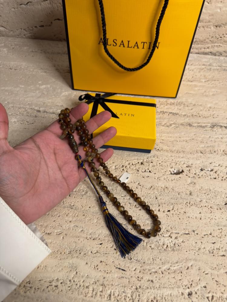 سبحه كهرمان حر شوائب طبيعية