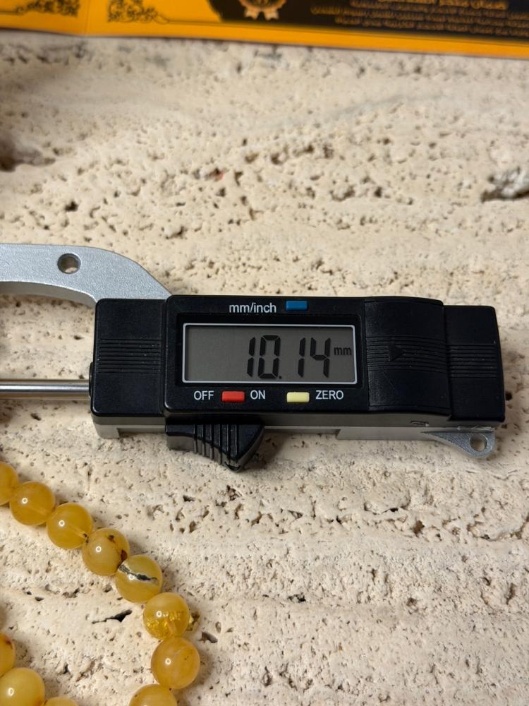 سبحه كهرمان حر شوائب طبيعية