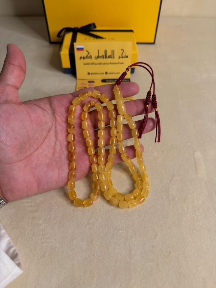 سبحه كهرمان حر سوبر صافي طبيعية