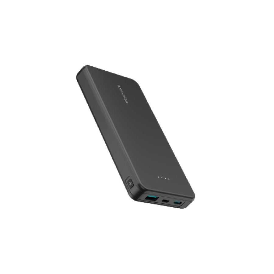 RAF Power - Power bank 10000 mAh with Type-C port, Micro port, and USB port with 15-watt power