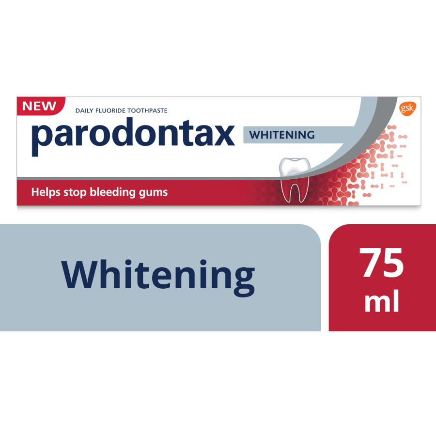 Parodontax Whitening Toothpaste for Bleeding Gums, 75 ml