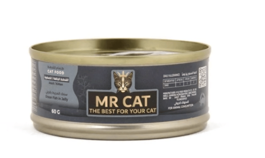 Mr. Cat Canned Ocean Fish in Jelly Cat Food for Kittens and Adults 60g
