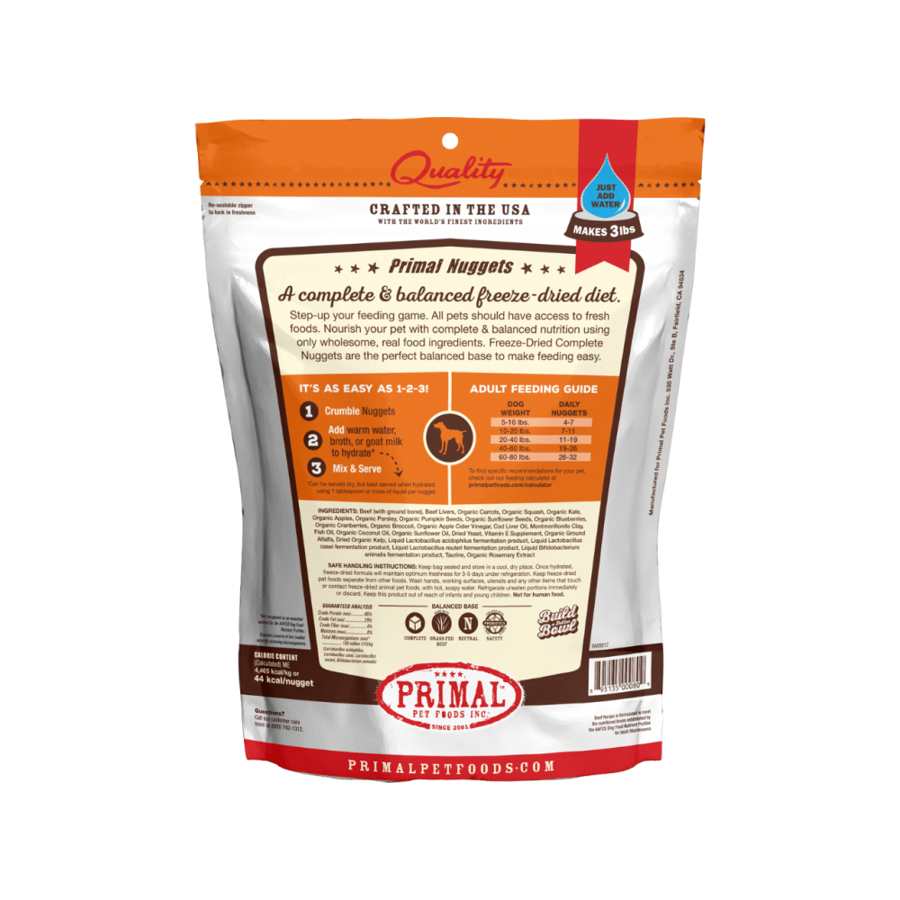 Primal Dog Food Freeze Dried Beef High Quality