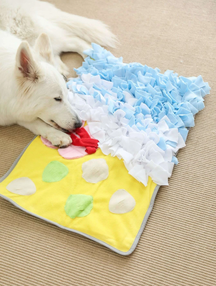 لعبة الاختباء والشم للكلاب مع أجزاء لعب مثيرة للاهتمام - Dog Snuffle Mat with Interesting Playing Parts