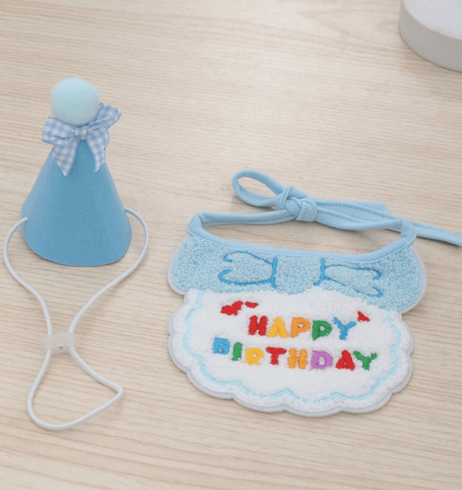 طقم عيد ميلاد ، قطعتين للقطط والكلاب - Birthday Set, 2 pieces for Cats and Dogs