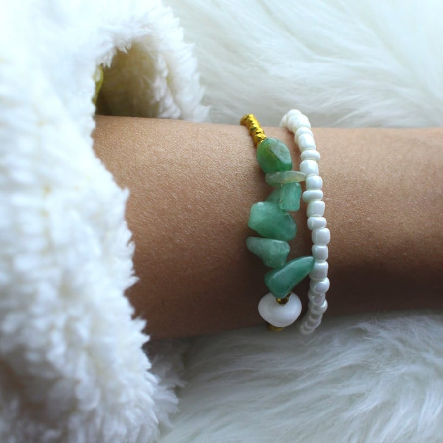 A set of two bracelets