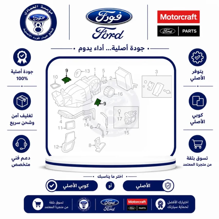 حساس بوابة ثلاجة مكيف خلفي اكسبديشن/نفقيتر 17/04⭐⭐⭐