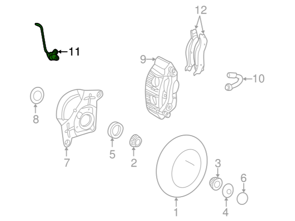 حساس ABS امامي F150/اكسبديشن  03/97