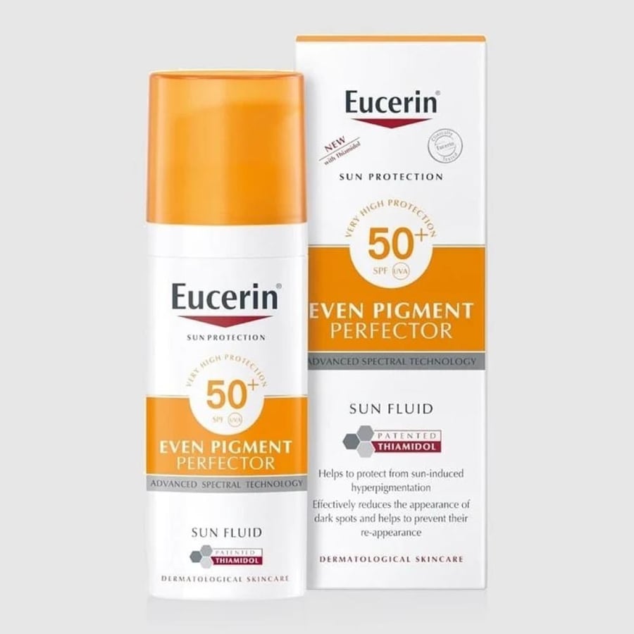 يوسرين واقي شمس سائل حماية SPF 50 افين بيجمنت مفتح لجميع انواع البشرة 50-مل