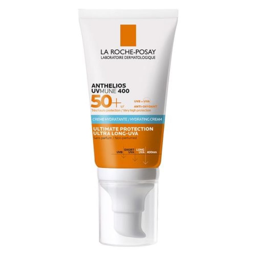 لاروش بوزيه انثيليوس كريم مرطب 50-مل بعامل حماية SPF 50 للبشرة الجافة