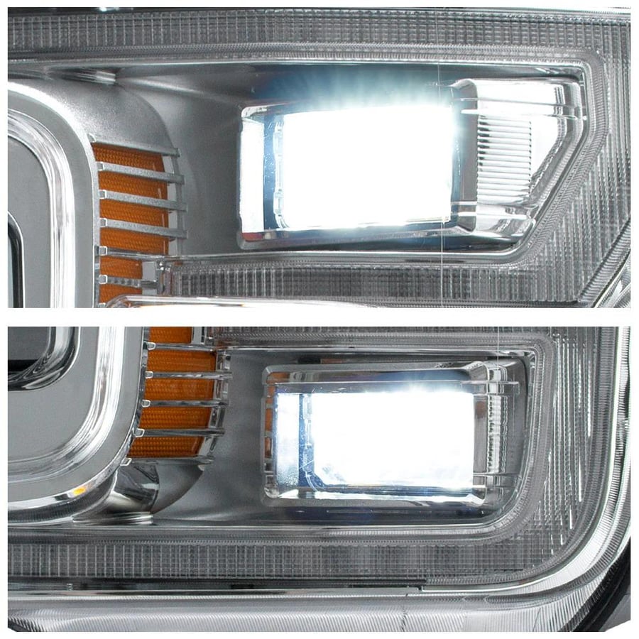 VLAND Headlights Chrome full LED V2 Ford F-150 2018-2020