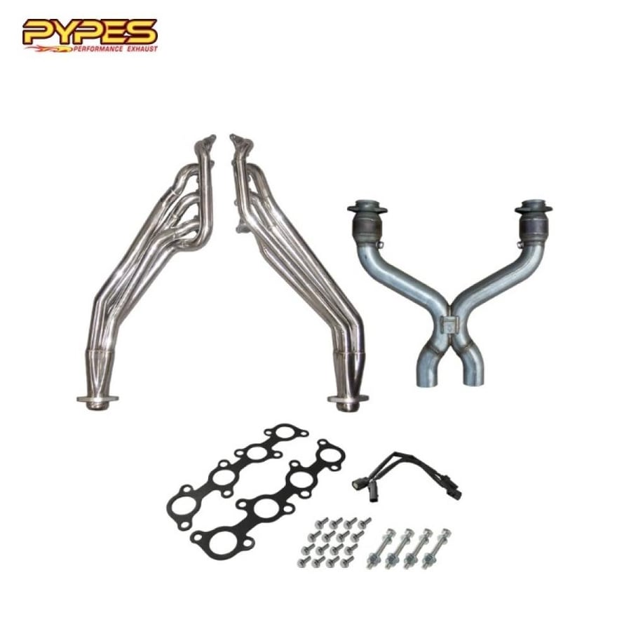 Pypes Long Headers with X-Pipe Mustang GT 2011-2014