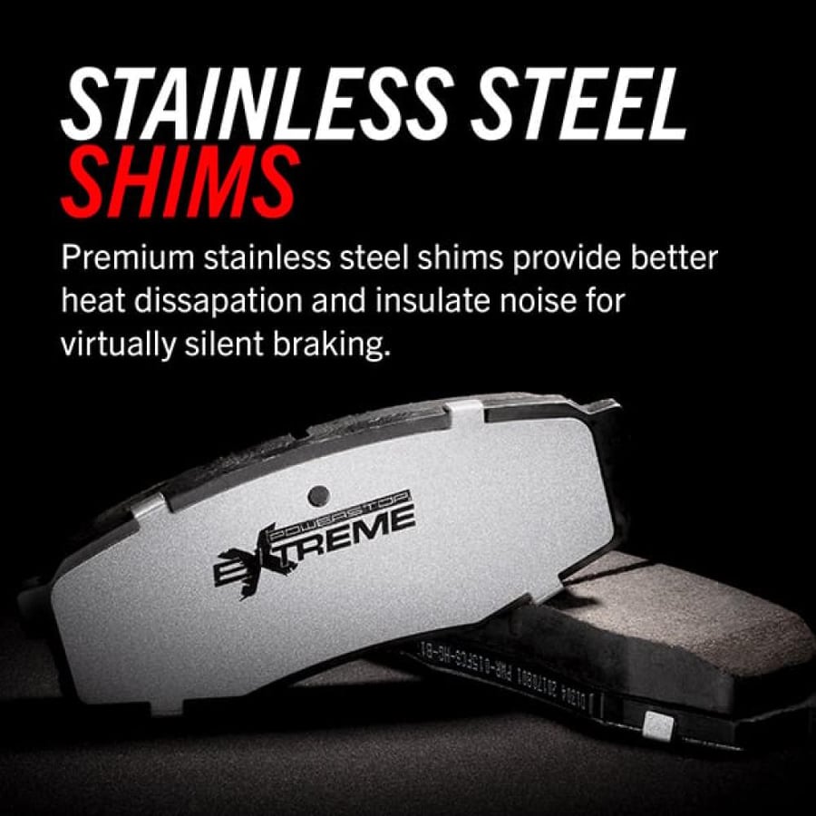 PowerStop Z26 Street Performance Carbon-Fiber Ceramic Brake Pads Front Pair Mustang 24-26