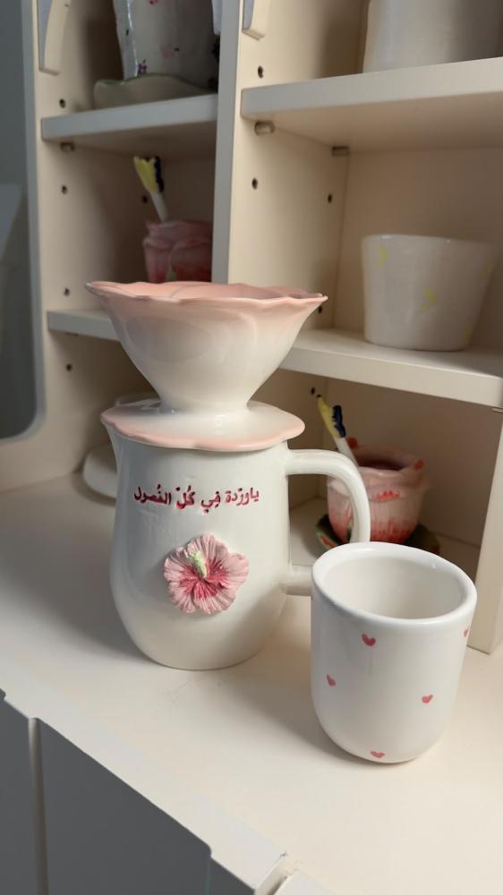 Cup and server + cup with the name