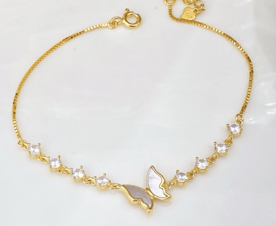 Silver bracelet 925 karat diamond design