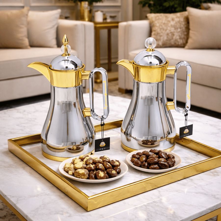 طقم ترامس شاي وقهوة بتصميم فاخر وأداء عملي