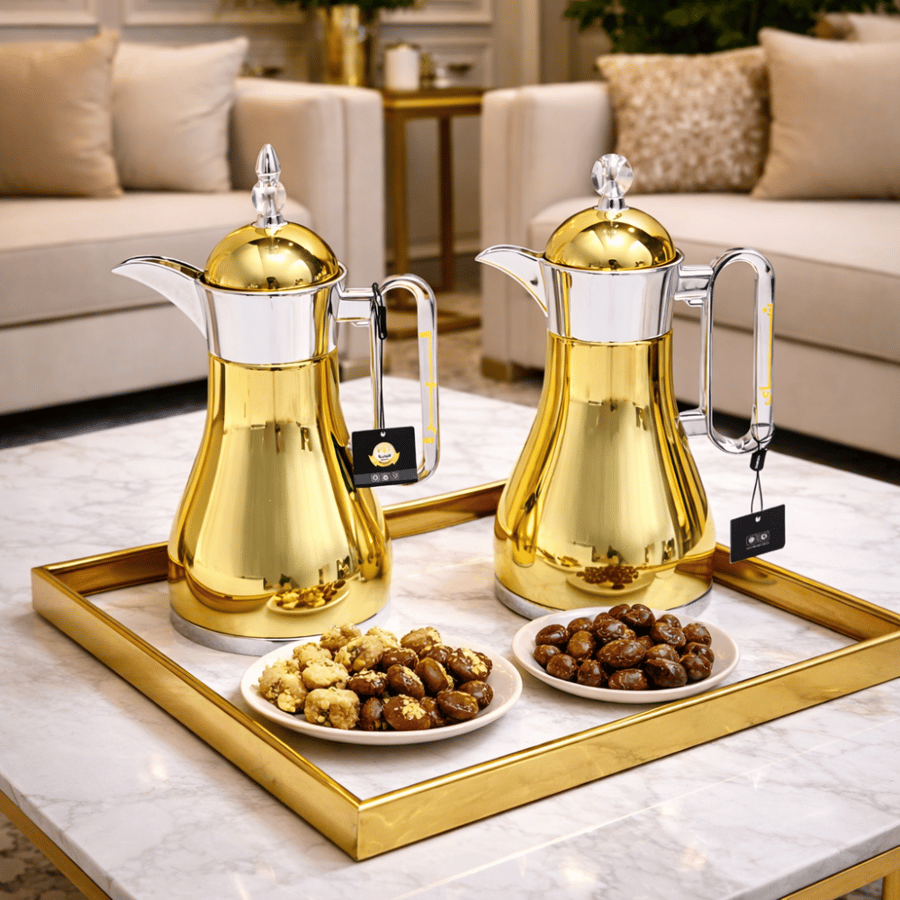 طقم ترامس شاي وقهوة بتصميم فاخر وأداء عملي