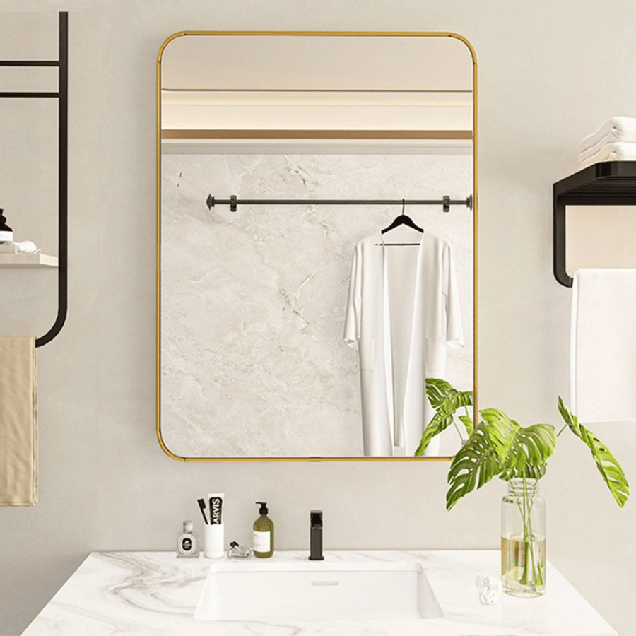 مرايا حائط 60*80 اطار ابيض