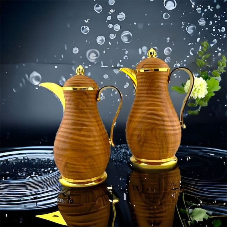 طقم ترامس للشاي والقهوة بتصميم أنيق