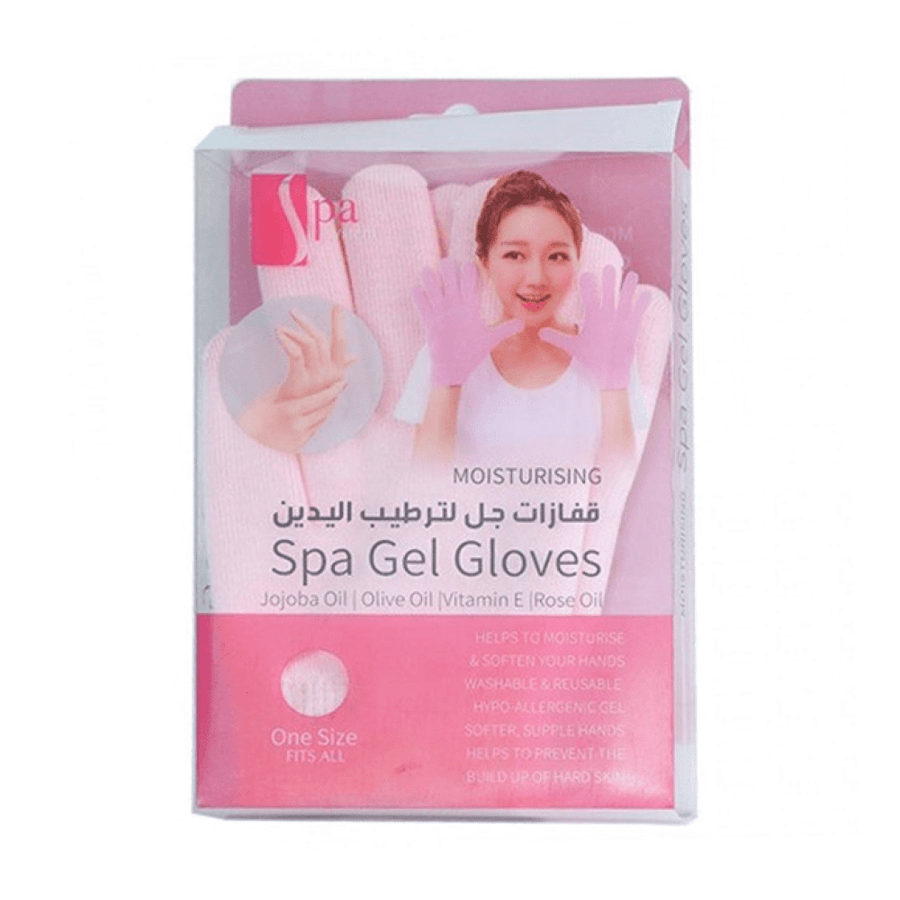 قفازات جل ترطيب يدين وردي