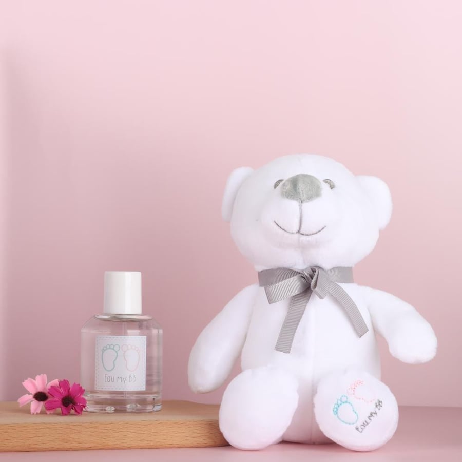 عطر مواليد مع دبدوب أبيض 60 مل