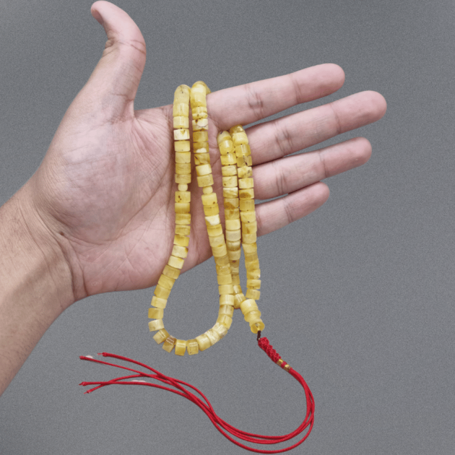 Natural amber rosary