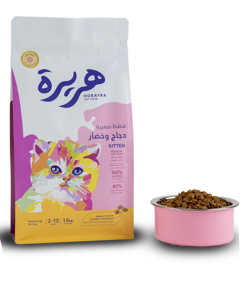 هريرة-طعام جاف للقطط الصغيرة