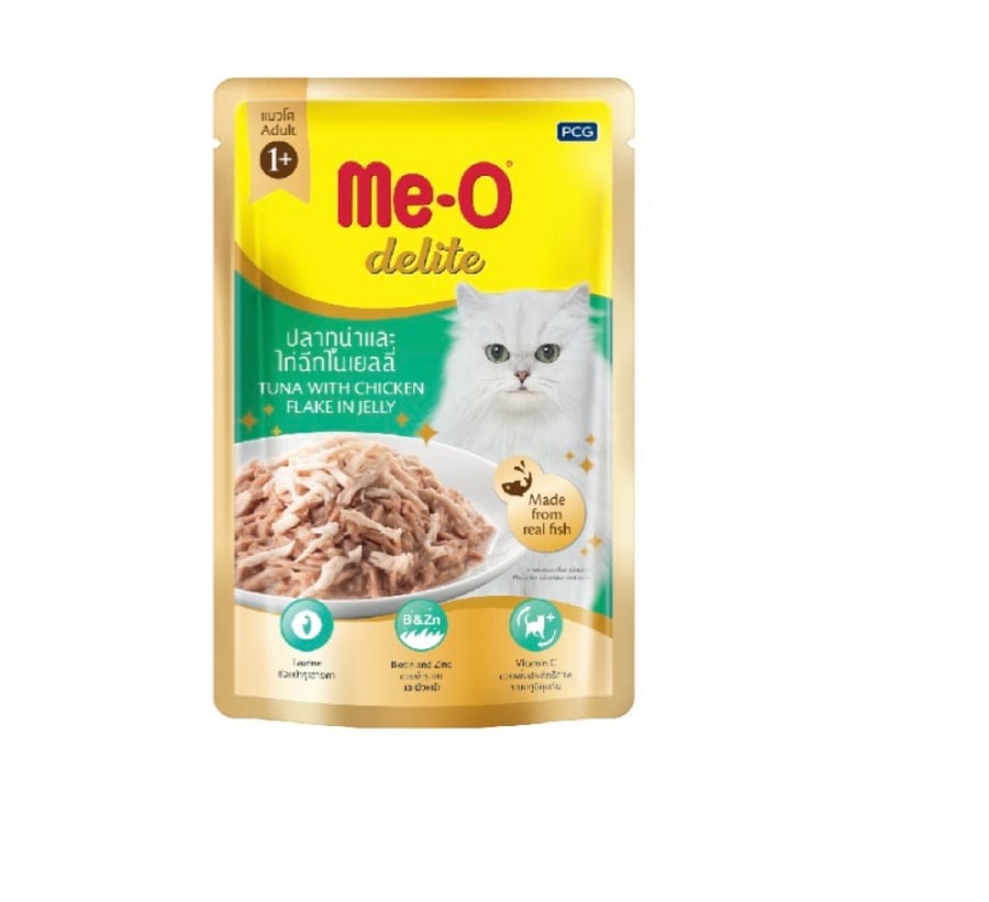 Me-O. The most modest moist food for cats