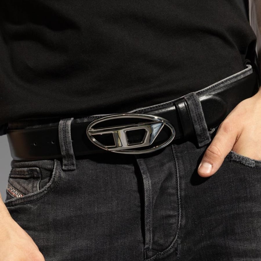 Diesel B-1DR Belt silver