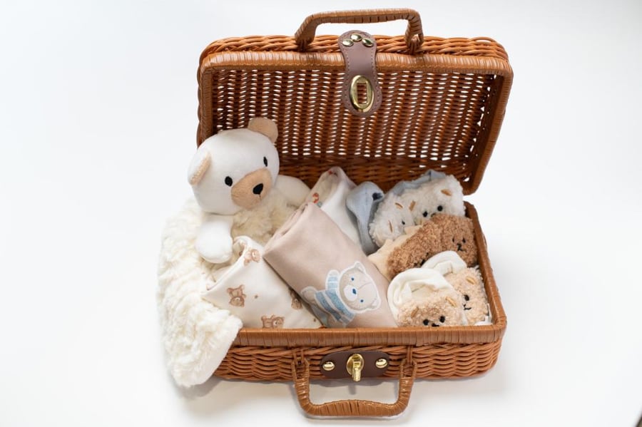 سله مولود صيفيه ازرق