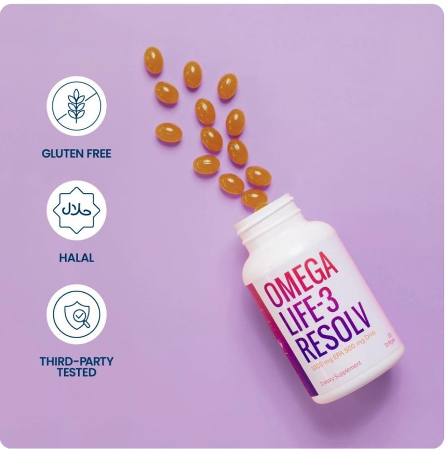 أوميقا لايف 3 ريزولف - مستخلص زيت السمك المطور (OMEGA LIFE-3 RESOLV)