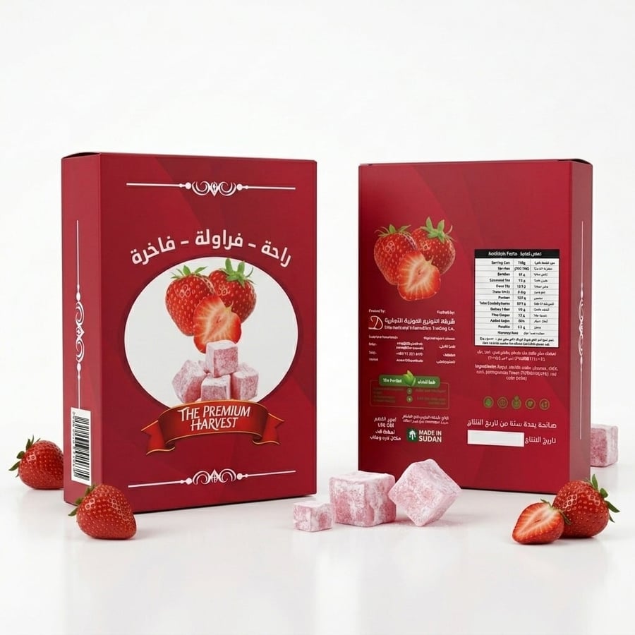 راحة تركية سادة فراولة