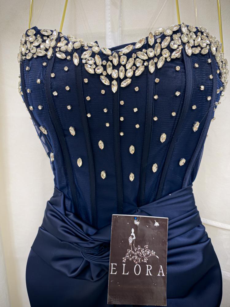 Elegant navy blue dress