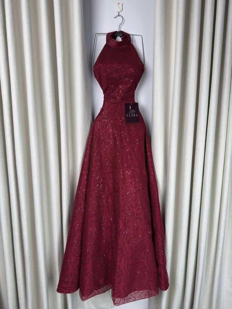 Evening dress, oud color