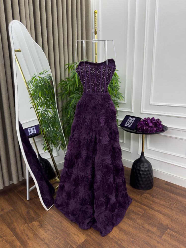 Purple dress, available