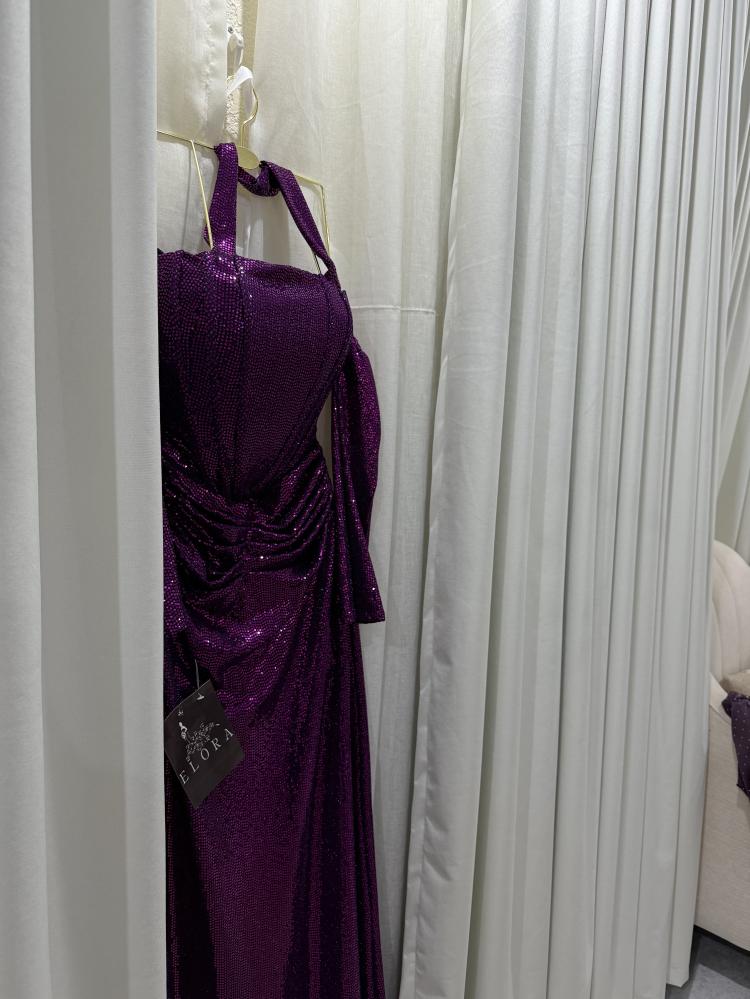 Purple dress with shine