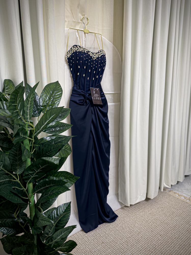 Elegant navy blue dress