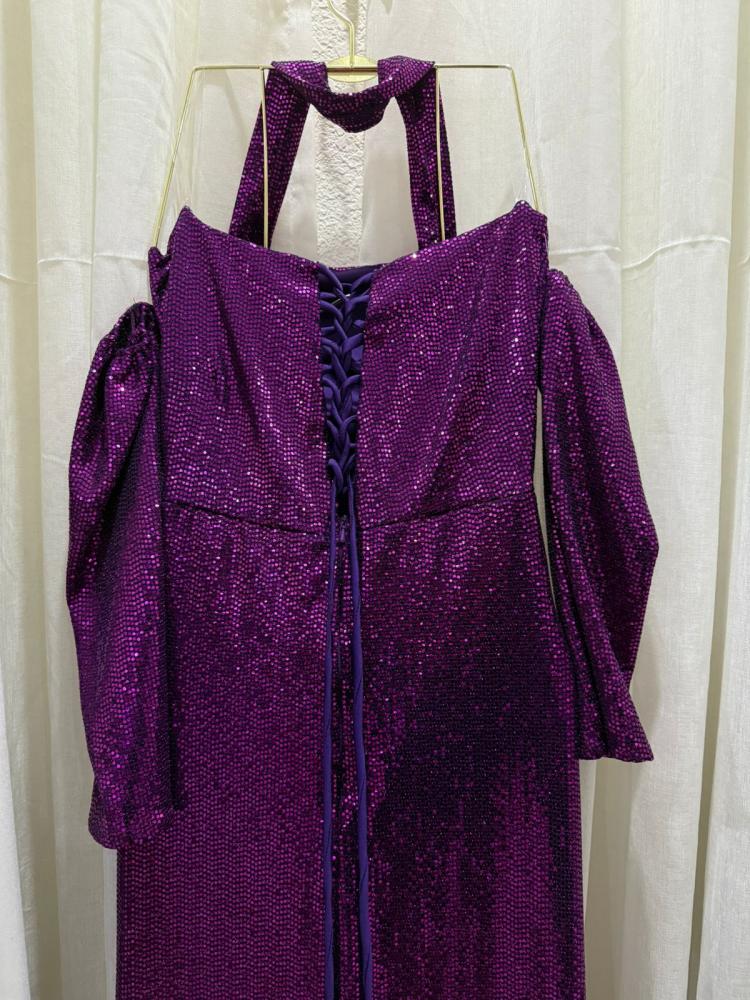 Purple dress with shine