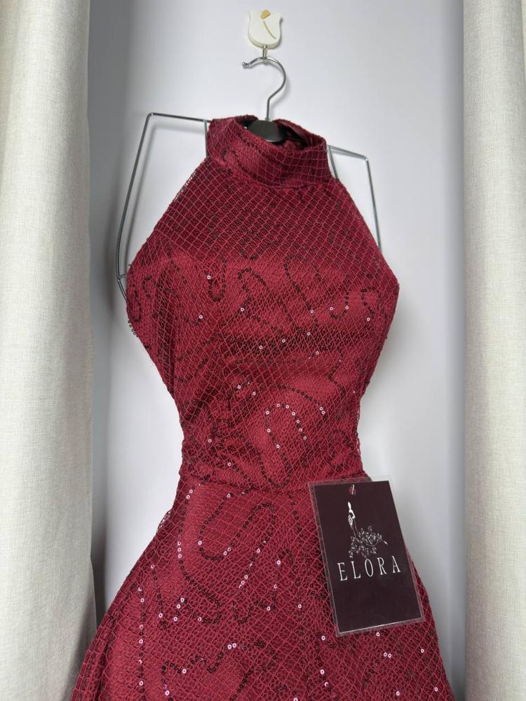 Evening dress, oud color