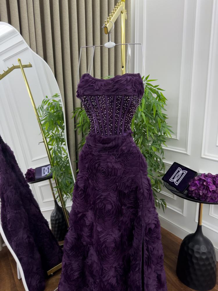 Purple dress, available