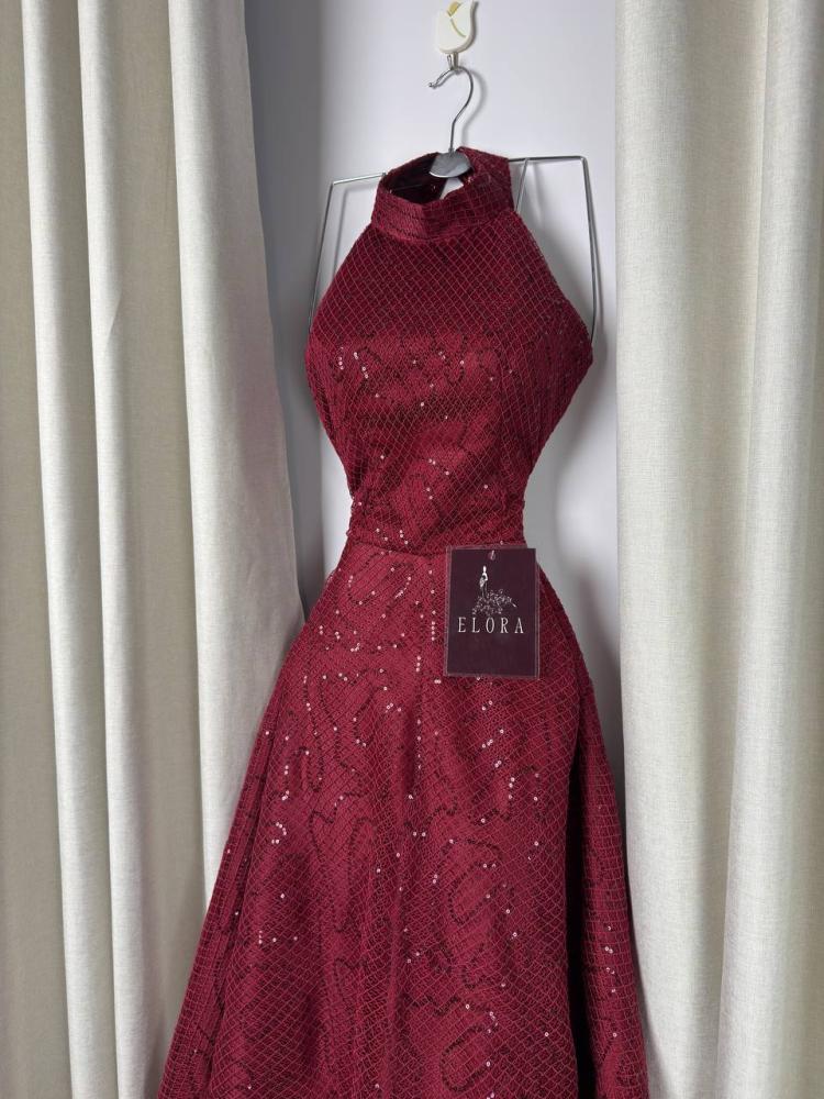 Evening dress, oud color
