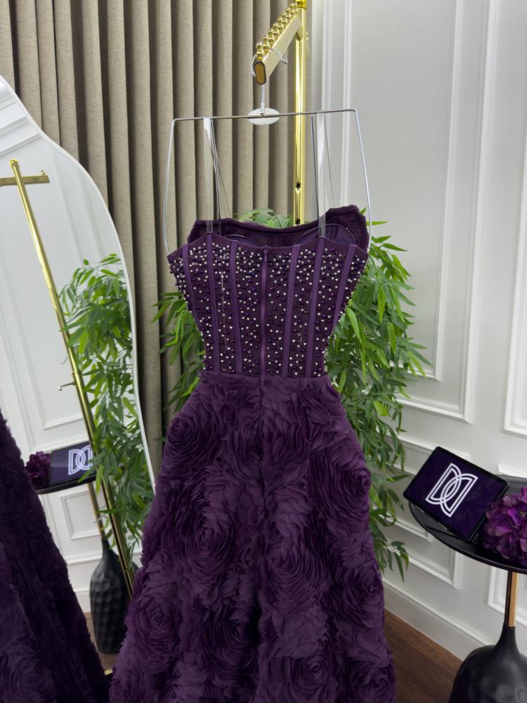 Purple dress, available