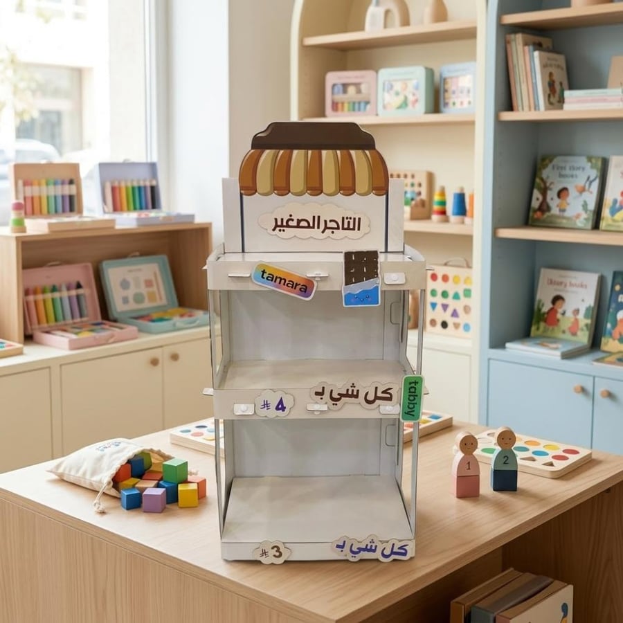 ستاند التاجر الصغير بثلاثة مستويات – بني وكريمي