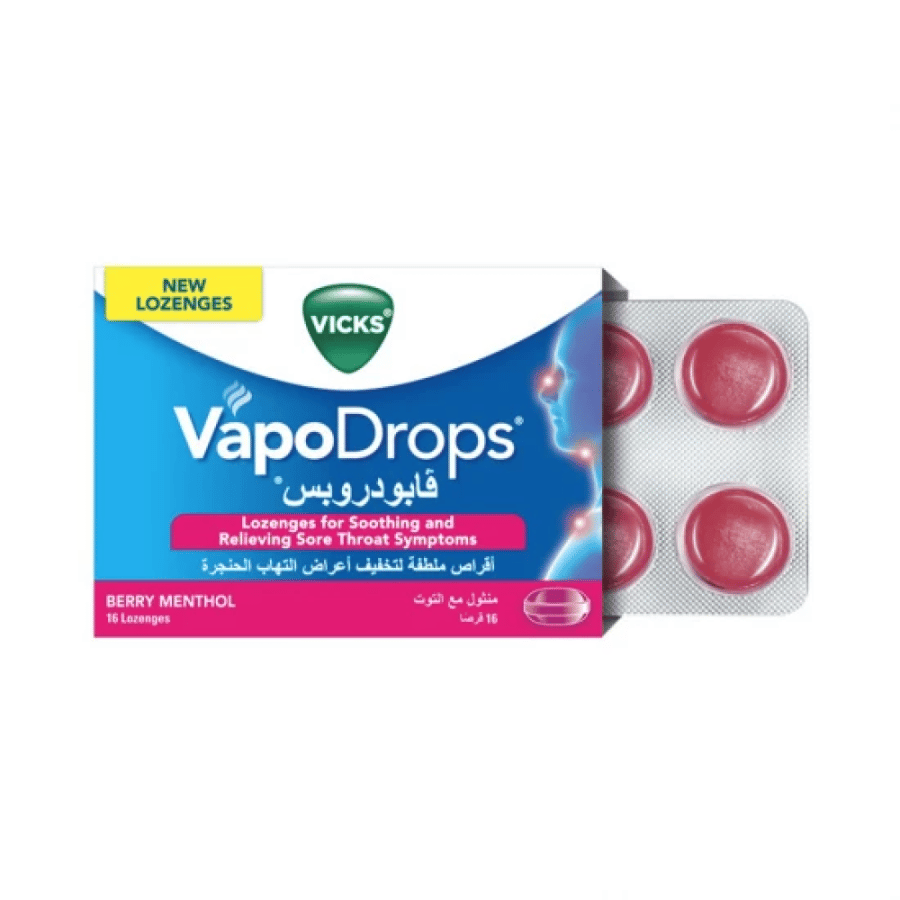 Vicks Vapodrops Menthol with Berry 16 tablets