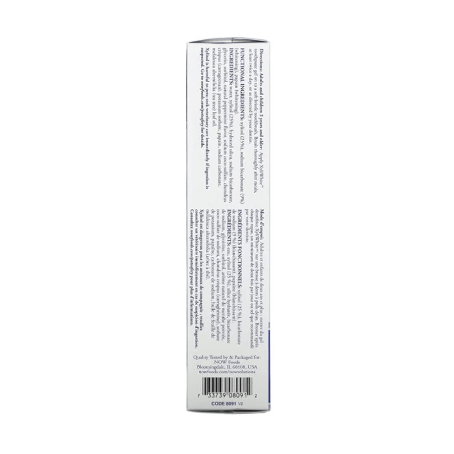 Zelly White toothpaste with Platinum Mint flavor from Now - 181g