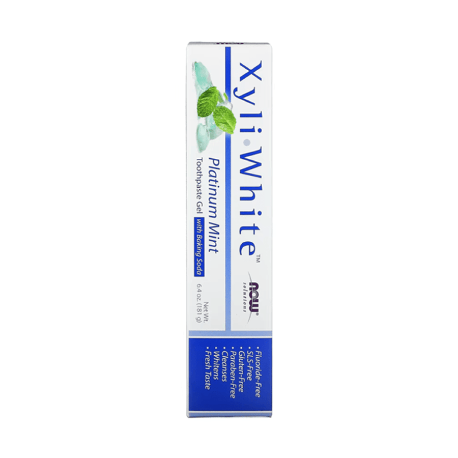 Zelly White toothpaste with Platinum Mint flavor from Now - 181g