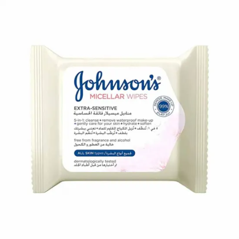 Johnson Micellar Sensitive All Skin Types Tissues - 25 tissues
