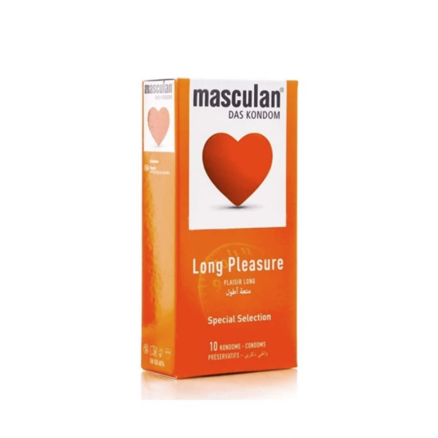 Masculan Long Pleasure Male Protector, Longer Enjoyment - 10 pieces