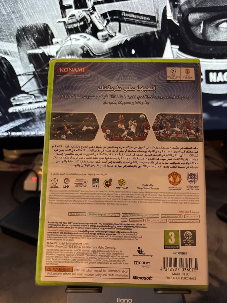 لعبه pes12 xbox 360 عربي بغلاف المصنع